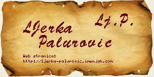 LJerka Palurović vizit kartica